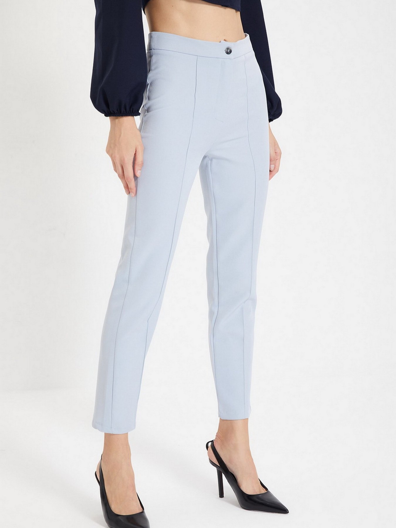 Штани класичні Trendyol модель TWOAW22PL0140/ACik Mavi Фото
