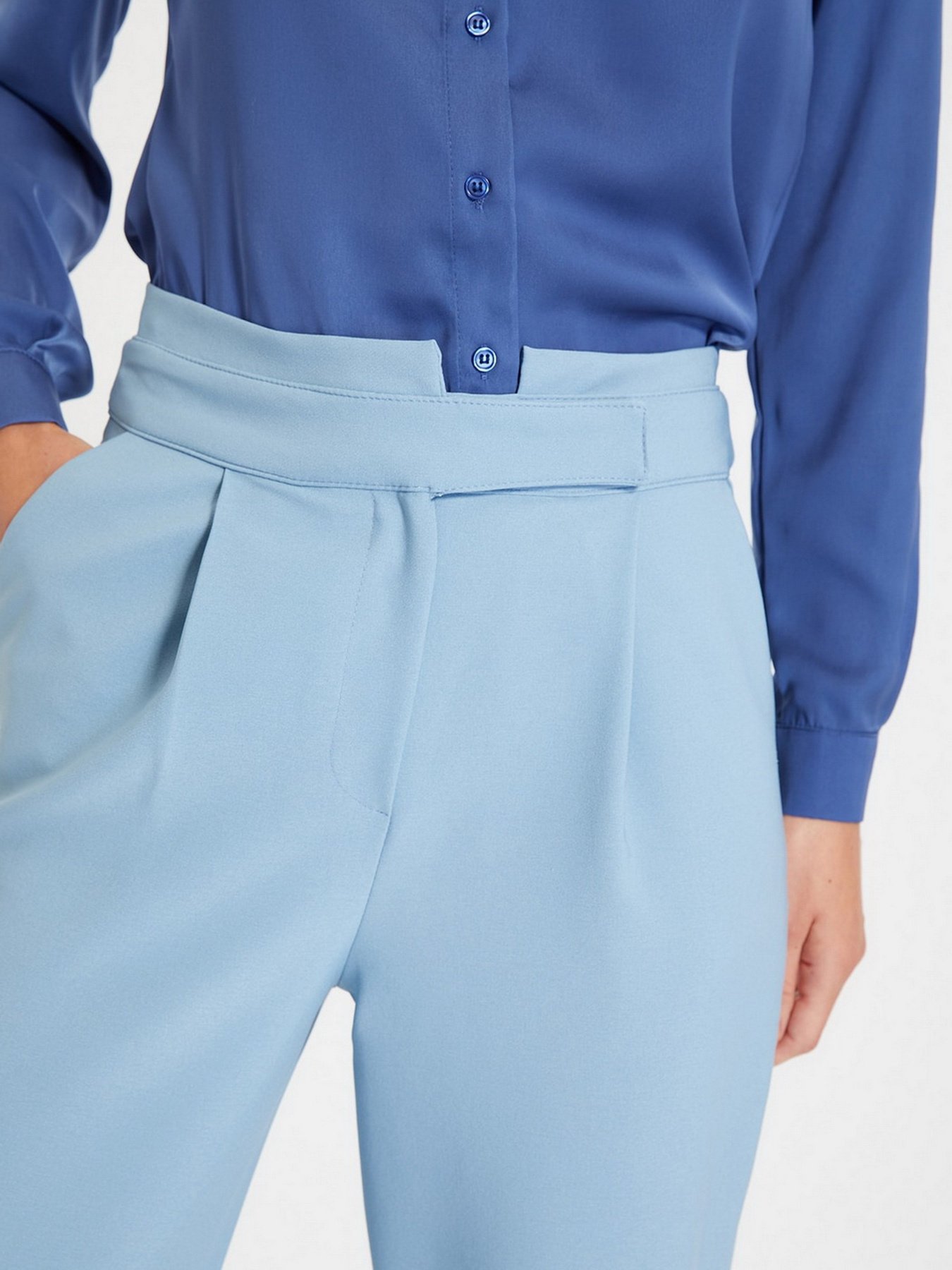 Брюки повседневные Trendyol модель TWOAW22PL0168/Mavi Фото