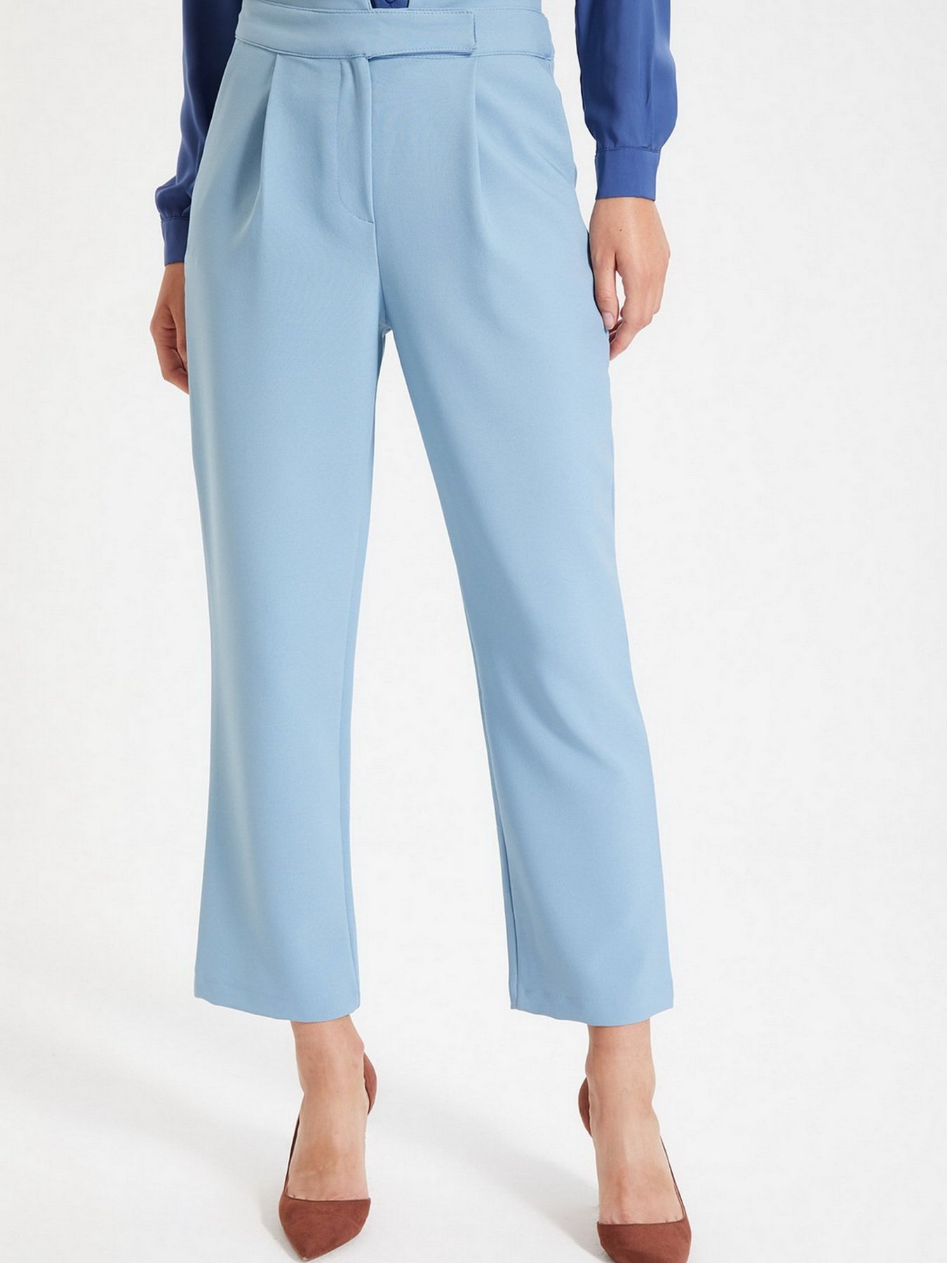 Брюки повседневные Trendyol модель TWOAW22PL0168/Mavi Фото