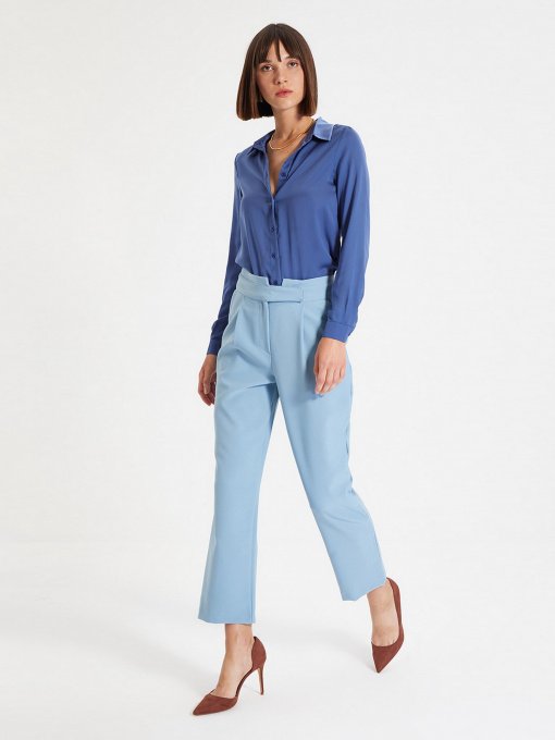 Брюки повседневные Trendyol модель TWOAW22PL0168/Mavi Фото