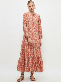 Платье макси Trendyol модель TCTSS21EL3944/Pudra Платье макси Trendyol модель TCTSS21EL3944/Pudra Фото