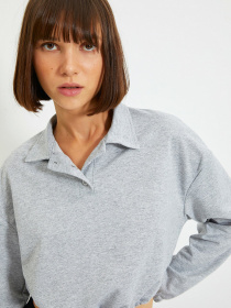 Світшот Trendyol модель TWOAW22SW0177/Gri Фото