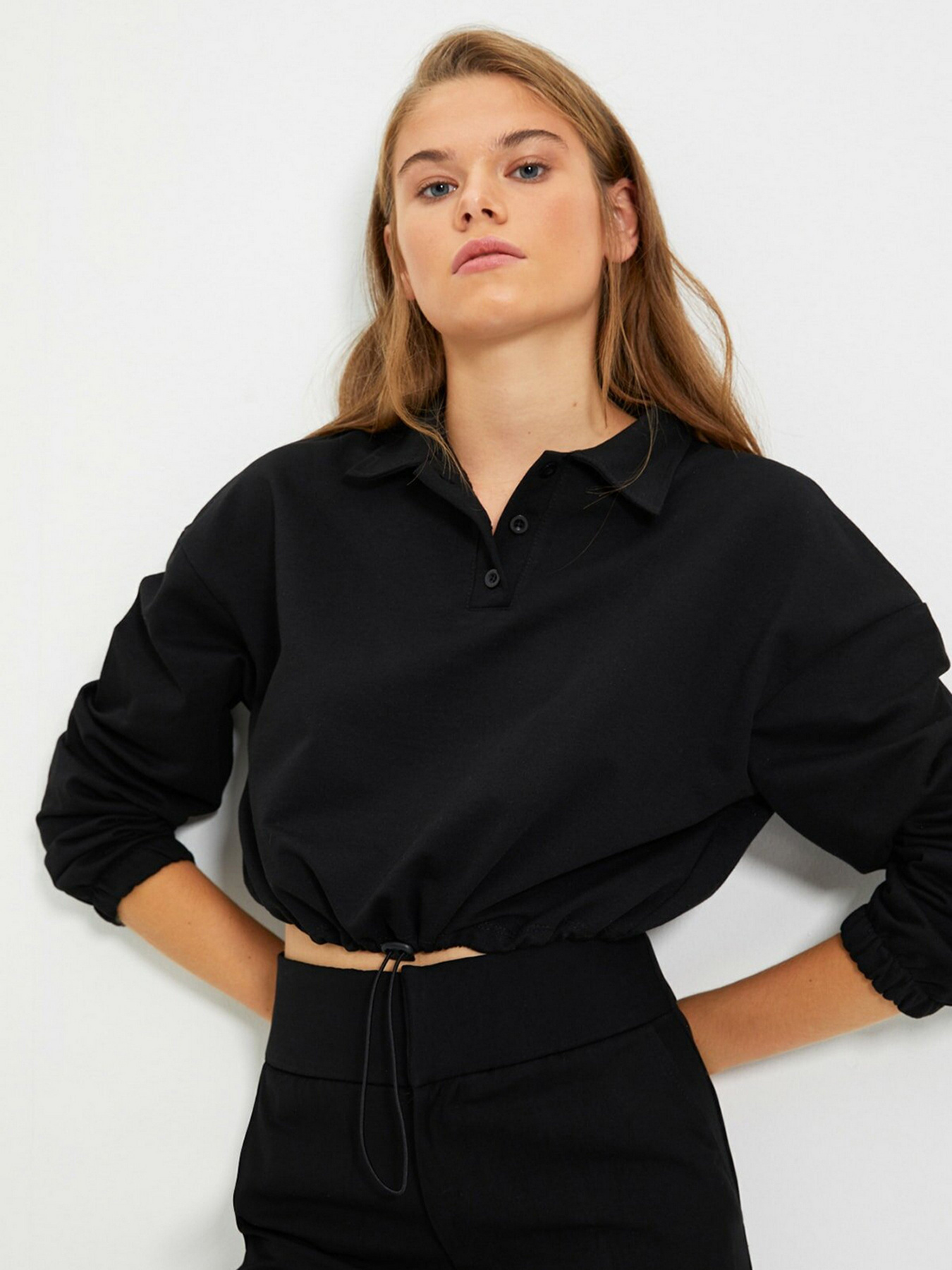 Світшот Trendyol модель TWOAW22SW0177/Siyah Фото