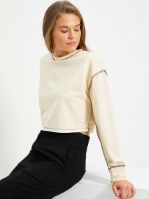 Свитшот Trendyol модель TWOAW22SW0450/Bej Фото