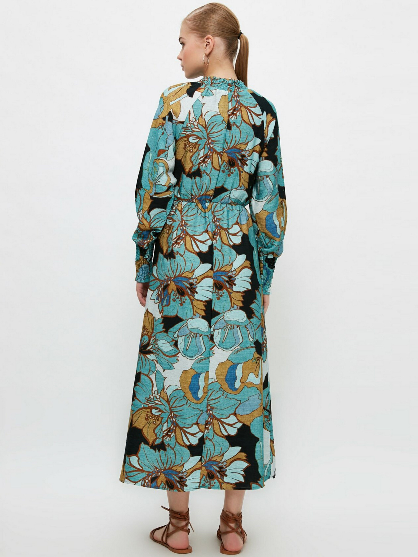 Платье макси Trendyol модель TCTSS21EL3945/Yesil Фото