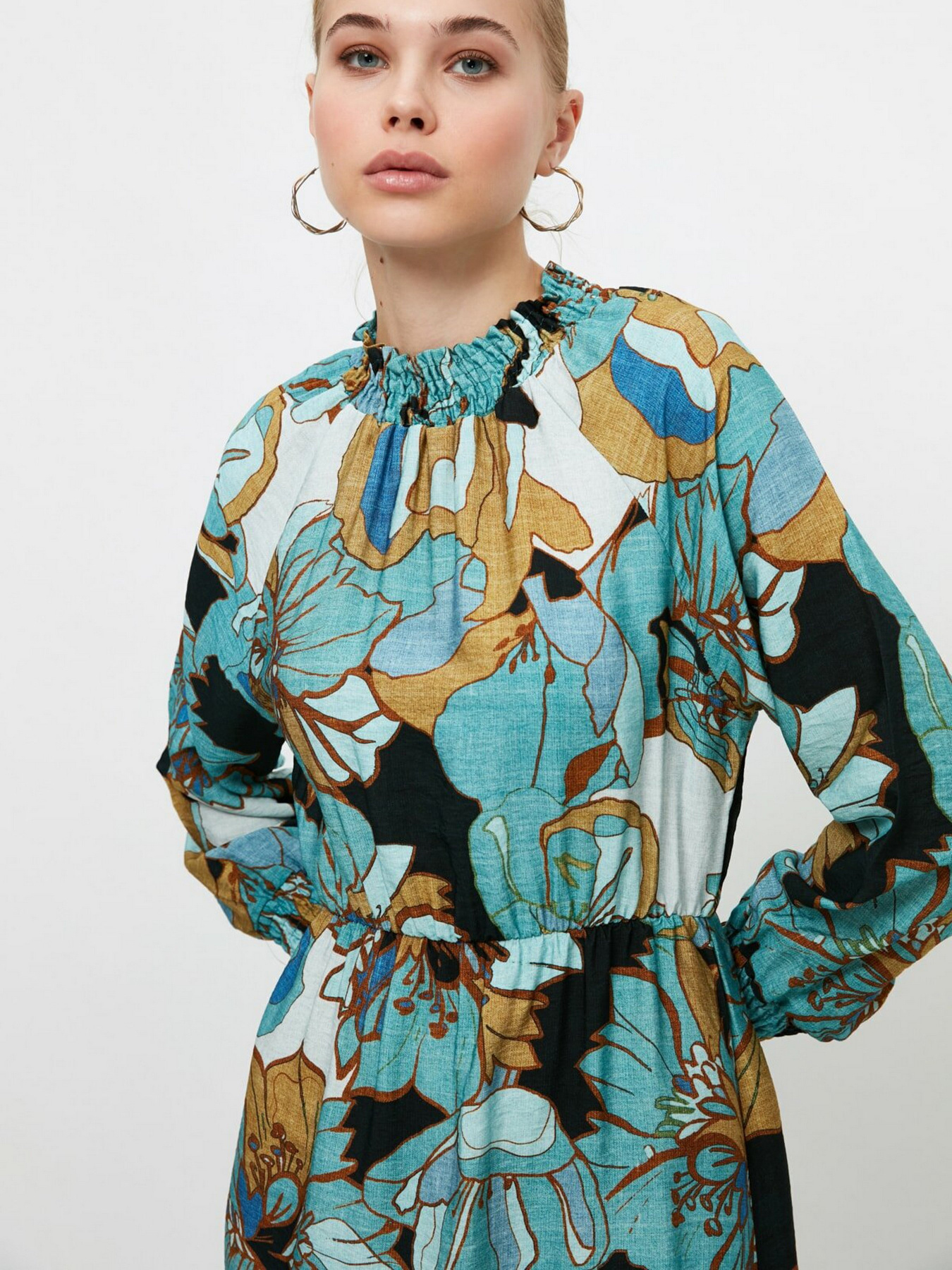 Платье макси Trendyol модель TCTSS21EL3945/Yesil Фото