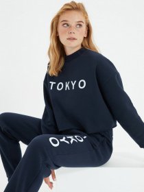 Світшот Trendyol модель TWOAW22SW0895/Lacivert Фото