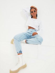 Лонгслив Trendyol модель TWOAW22TS0042/Beyaz Лонгслив Trendyol модель TWOAW22TS0042/Beyaz Фото