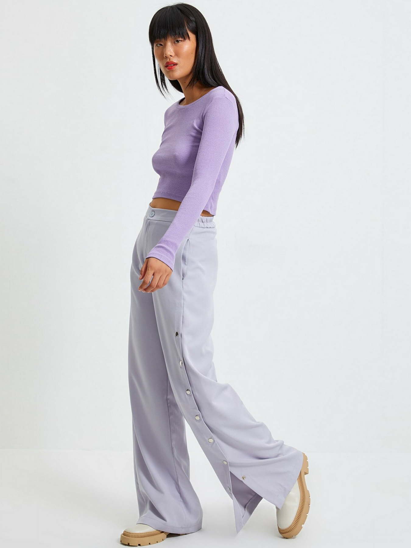 Брюки палаццо Trendyol модель TWOSS20PL0398/Gri Фото