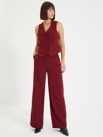 Класичні штани Trendyol модель TWOSS21PL0189/Bordo Фото