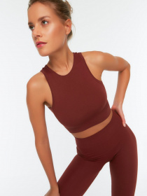 Топ Trendyol модель TWOSS21SS0024/Kahverengi Фото