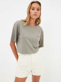 Футболки і поло Trendyol модель TWOSS21TS3875/Gri Фото