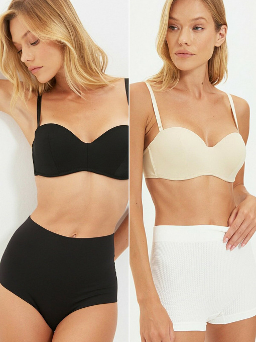 Набор бюстгальтеров Trendyol модель THMSS21SU0141/Siyah-Ten Фото