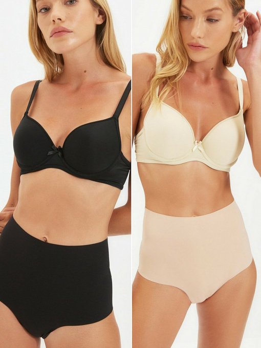 Набор бюстгальтеров Trendyol модель THMSS21SU0143/Siyah-Ten Фото