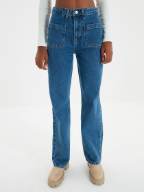 Широкі джинси Trendyol Wide Leg модель TWOAW22JE0104/Mavi Фото