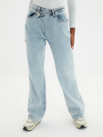 Широкі джинси Trendyol Wide Leg модель TWOAW22JE0106/Mavi Фото