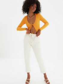 Джинсы мом Trendyol Mom модель TWOAW22JE0108/Ekru Фото