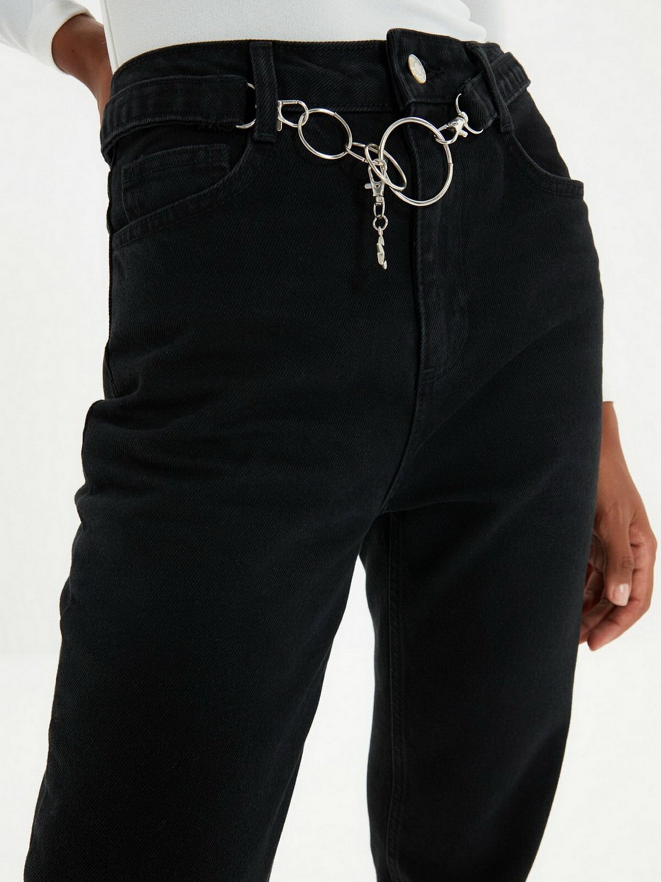 Джинси мом Trendyol Mom модель TWOAW22JE0108/Siyah Фото