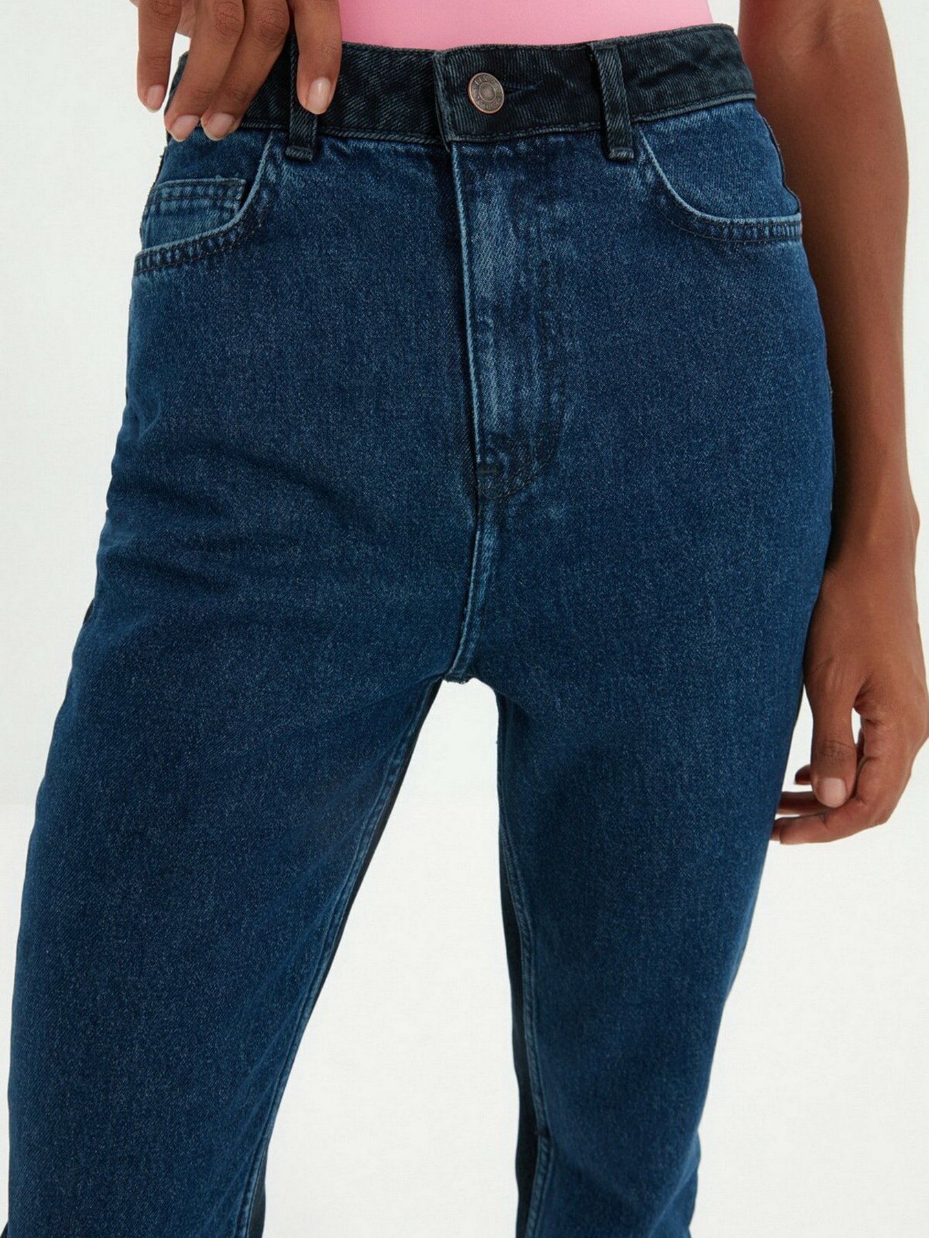Джинси мом Trendyol Mom модель TWOAW22JE0116/Gece Mavisi Фото