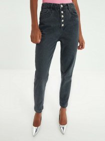 Джинсы мом Trendyol Mom модель TWOAW22JE0120/Antrasit Фото