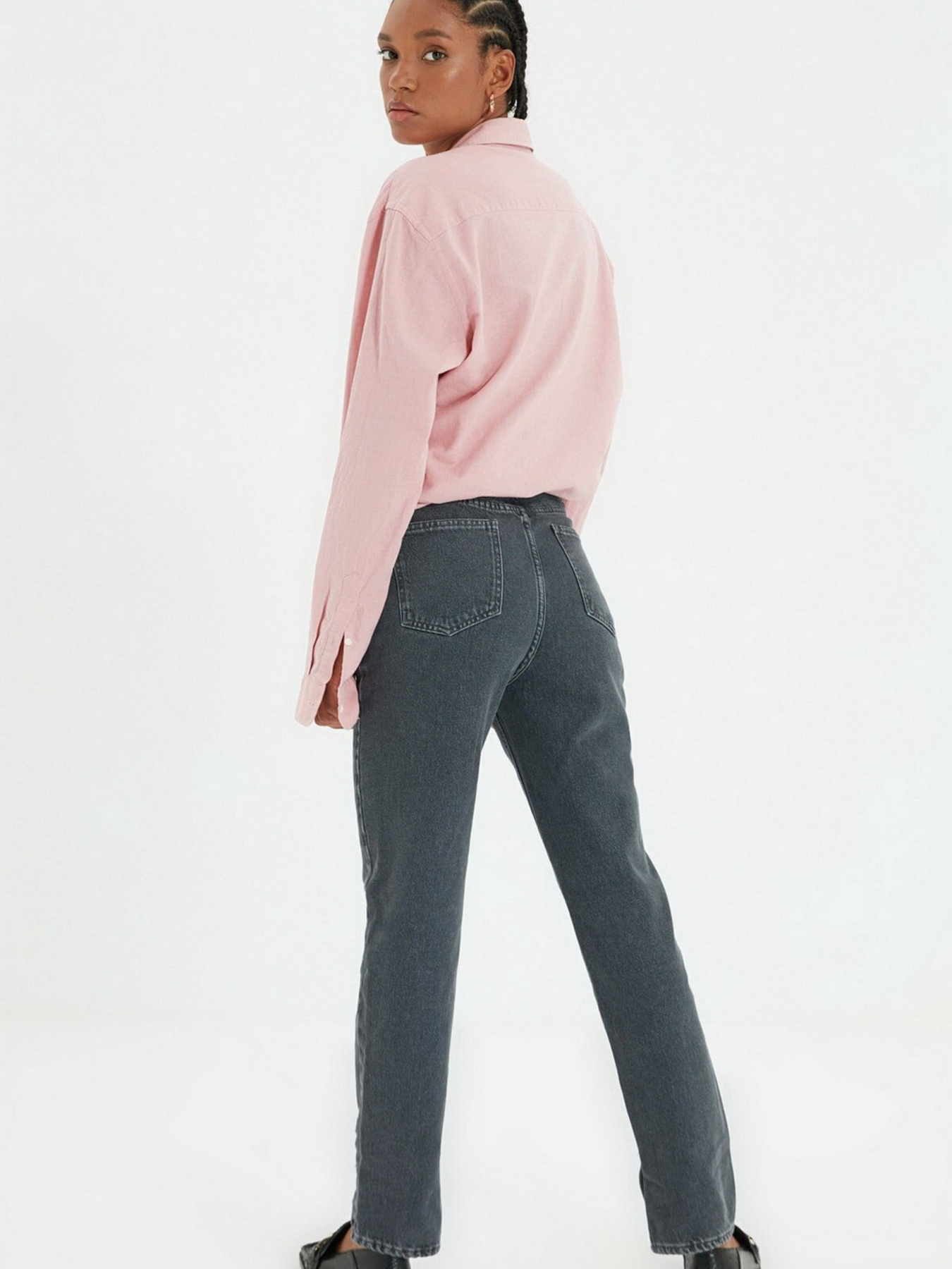 Прямі джинси Trendyol Bootcut модель TWOAW22JE0122/Antrasit Фото