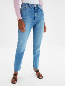 Зауженные джинсы Trendyol Bootcut модель TWOAW22JE0138/ACik Mavi Фото