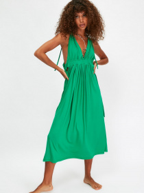 Платье миди Trendyol модель TBESS21EL4195/Zumrut Yesili Фото