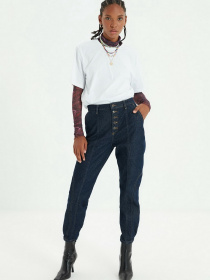 Бойфренди Trendyol Curved модель TWOAW22JE0149/Lacivert Фото