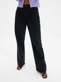 Широкі джинси Trendyol Wide Leg модель TWOAW22JE0151/Siyah Фото