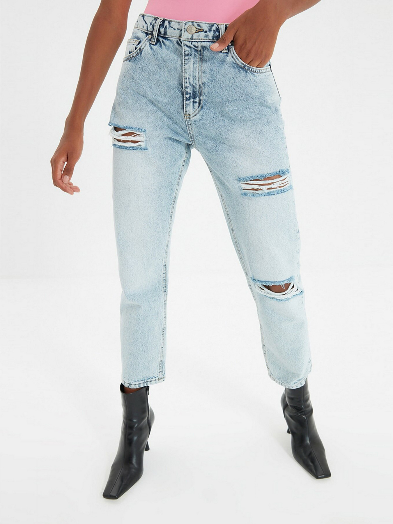 Джинсы мом Trendyol Mom модель TWOAW22JE0153/Mavi Фото