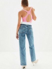 Широкие джинсы Trendyol Wide Leg модель TWOAW22JE0157/Mavi Широкие джинсы Trendyol Wide Leg модель TWOAW22JE0157/Mavi Фото