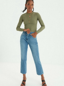 Джинсы мом Trendyol Mom модель TWOAW22JE0181/Mavi Джинсы мом Trendyol Mom модель TWOAW22JE0181/Mavi Фото