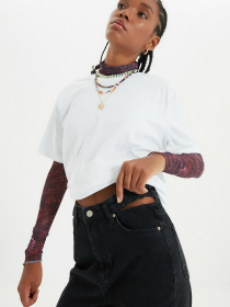 Широкі джинси Trendyol Wide Leg модель TWOAW22JE0239/Siyah Фото