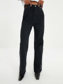 Широкі джинси Trendyol Wide Leg модель TWOAW22JE0239/Siyah Фото