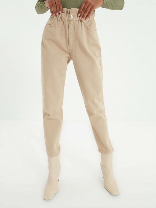 Джинси мом Trendyol Mom модель TWOAW22JE0240/Bej Фото