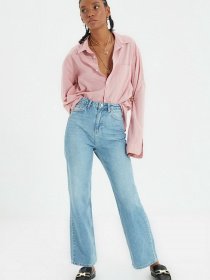 Широкі джинси Trendyol Wide Leg модель TWOAW22JE0249/Mavi Фото