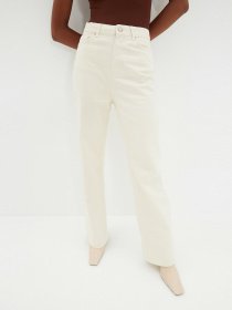 Широкие джинсы Trendyol Wide Leg модель TWOAW22JE0258/Ekru Фото