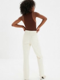 Широкі джинси Trendyol Wide Leg модель TWOAW22JE0258/Ekru Фото