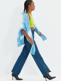 Широкие джинсы Trendyol Wide Leg модель TWOAW22JE0263/Mavi Фото