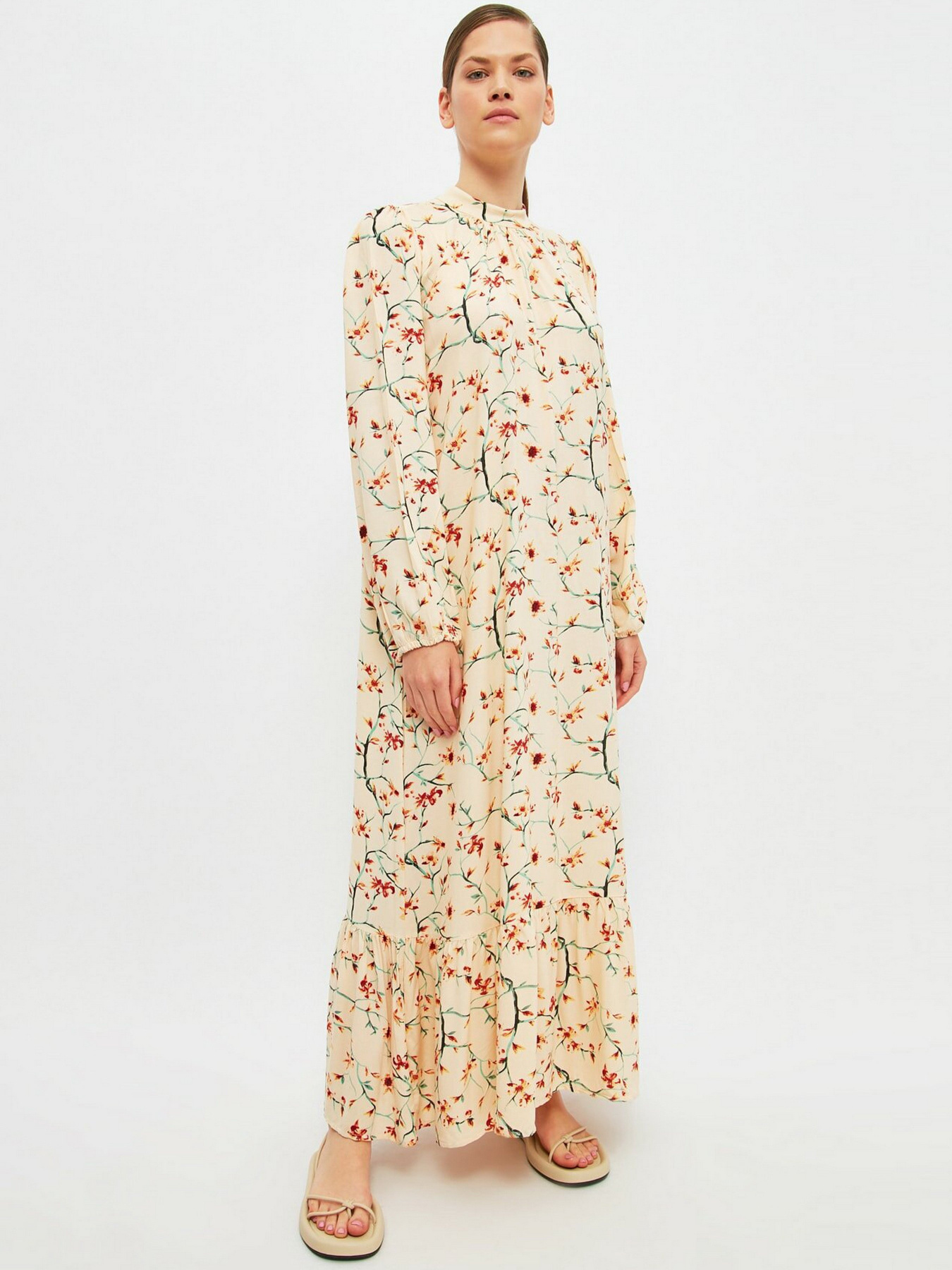 Сукня максі Trendyol модель TCTSS21EL4024/Krem Сукня максі Trendyol модель TCTSS21EL4024/Krem Фото