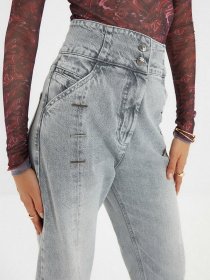 Джинсы мом Trendyol Mom модель TWOAW22JE0277/Gri Фото