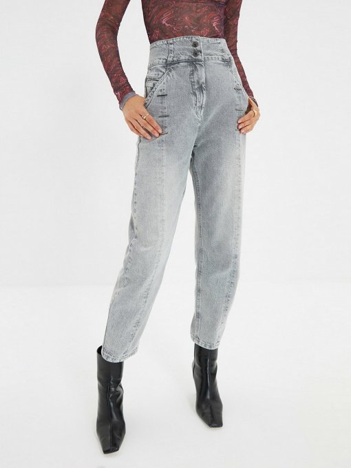 Джинсы мом Trendyol Mom модель TWOAW22JE0277/Gri Фото