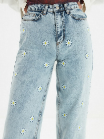 Широкие джинсы Trendyol Wide Leg модель TWOAW22JE0282/Mavi Фото