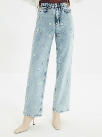 Широкі джинси Trendyol Wide Leg модель TWOAW22JE0282/Mavi Фото