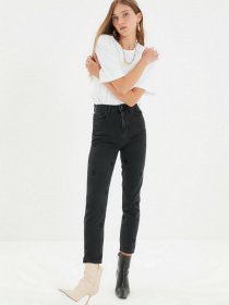 Джинсы мом Trendyol Mom модель TWOAW22JE0343/Antrasit Фото
