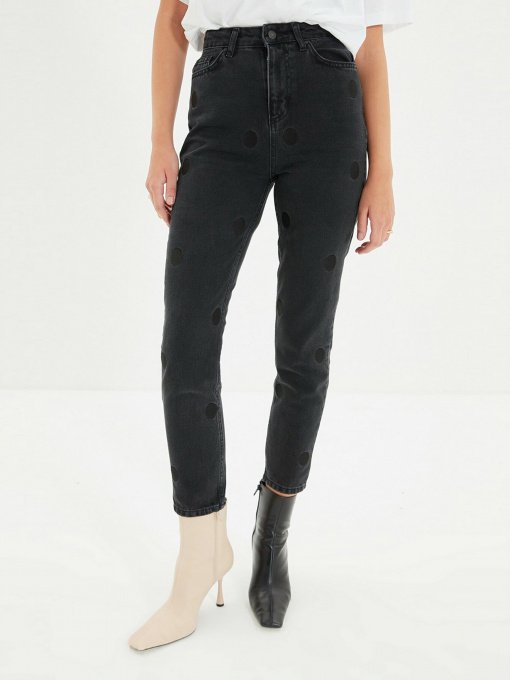 Джинсы мом Trendyol Mom модель TWOAW22JE0343/Antrasit Фото