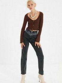 Прямі джинси Trendyol Bootcut модель TWOAW22JE0422/Antrasit Фото