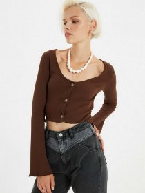 Прямі джинси Trendyol Bootcut модель TWOAW22JE0422/Antrasit Фото