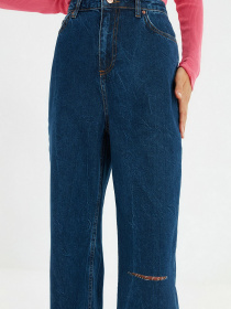 Широкі джинси Trendyol Wide Leg модель TWOAW22JE0434/Lacivert Фото