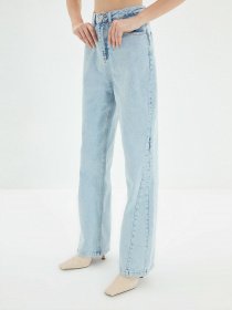 Широкі джинси Trendyol Wide Leg модель TWOAW22JE0451/Mavi Фото